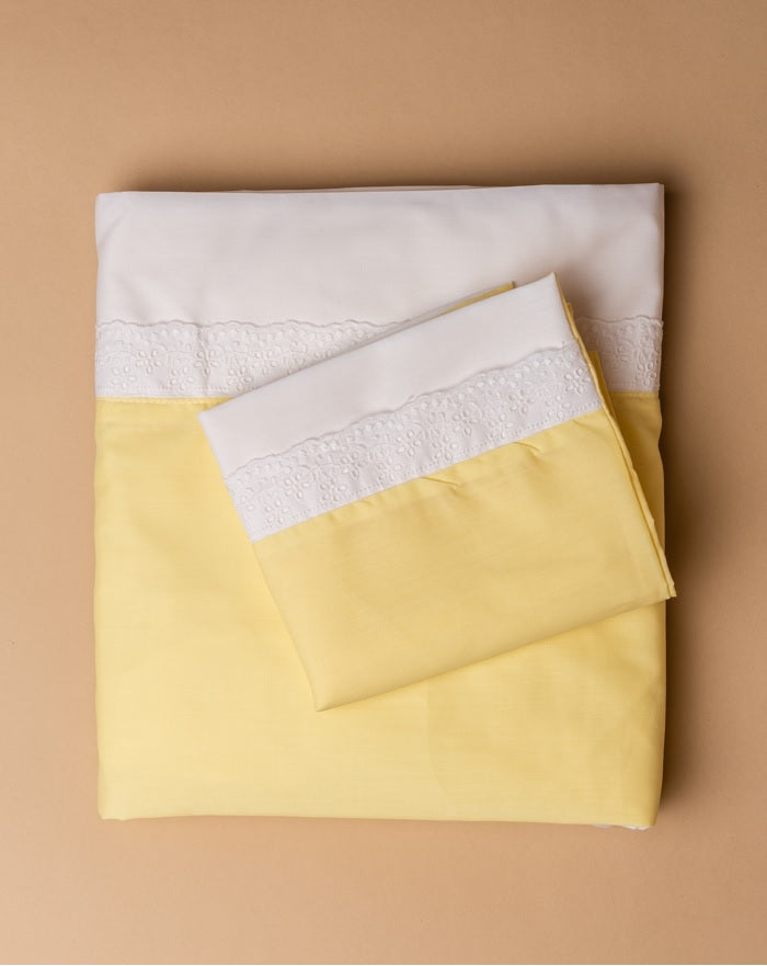 Lençóis envelope CINDERELA (algodão com bordado)