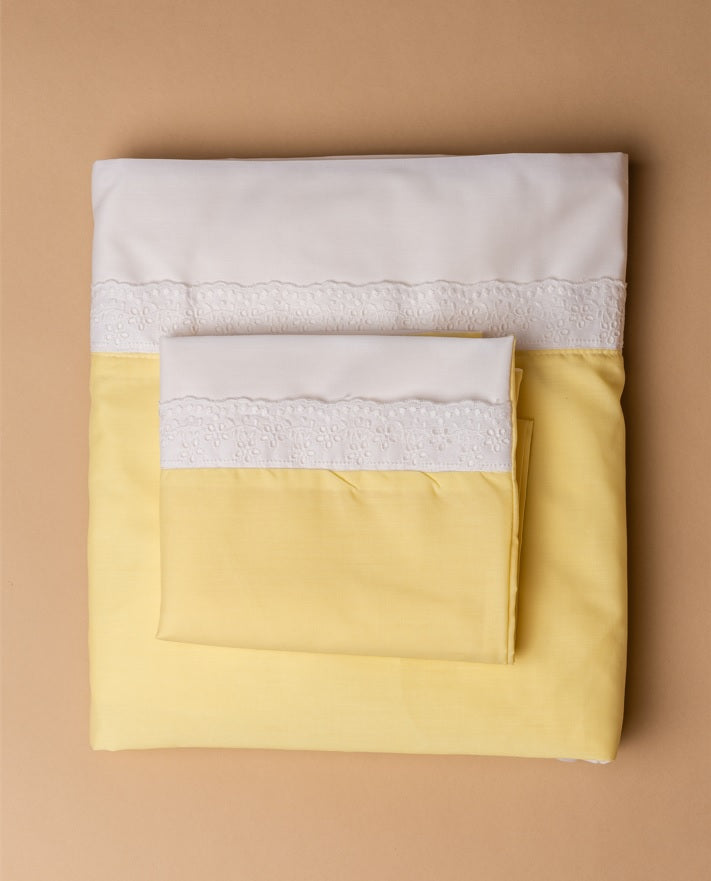 Lençóis envelope CINDERELA (algodão com bordado)