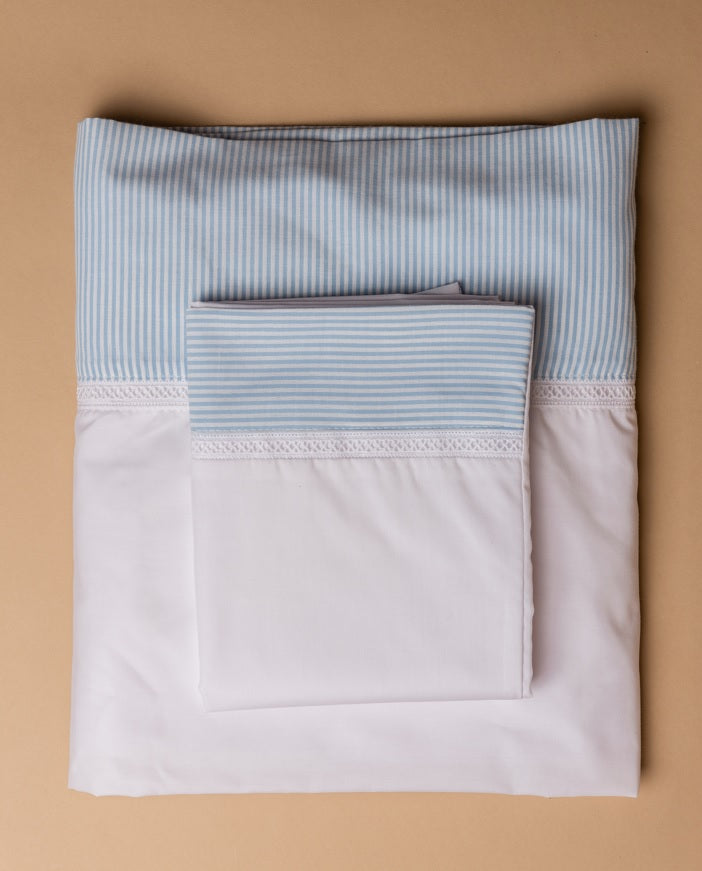 Lençóis envelope ALICE (com capa para edredon e entremeio)
