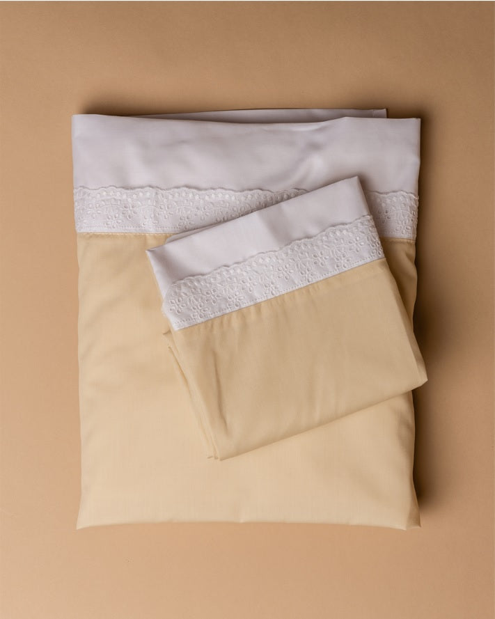 Lençóis envelope CINDERELA (algodão com bordado)