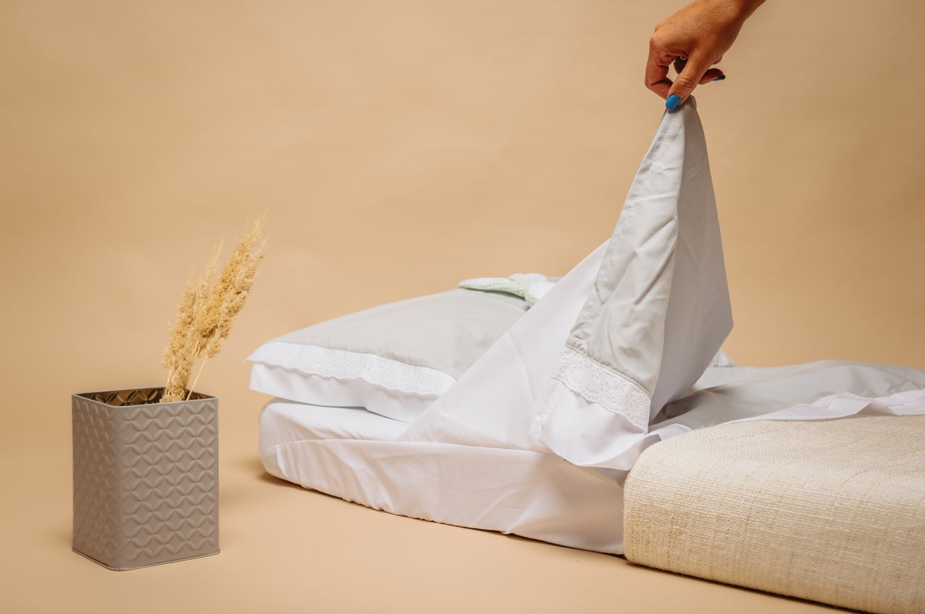 Lençóis envelope CINDERELA (algodão com bordado)