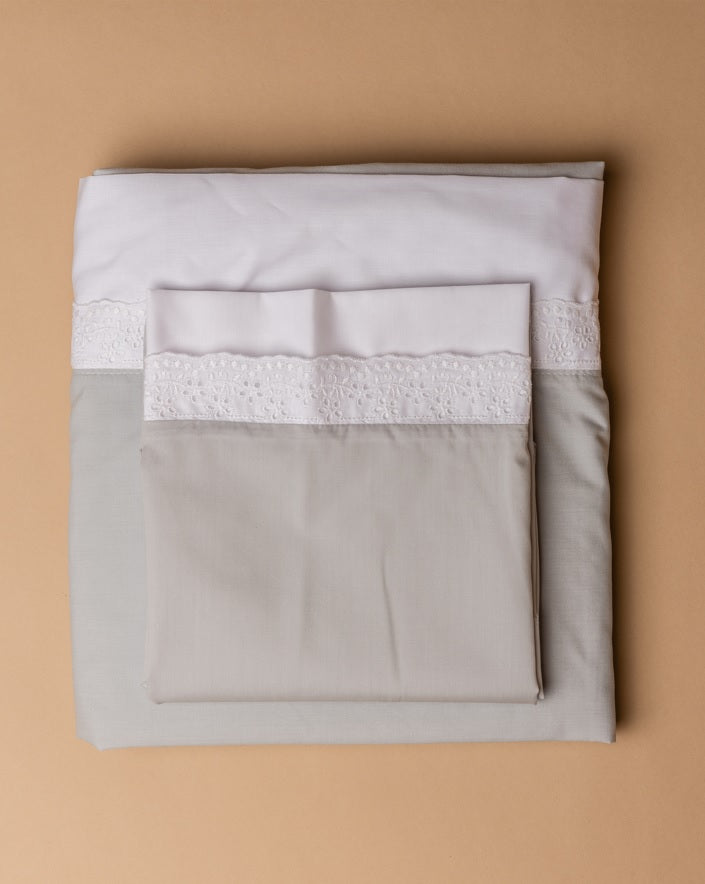 Lençóis envelope CINDERELA (algodão com bordado)