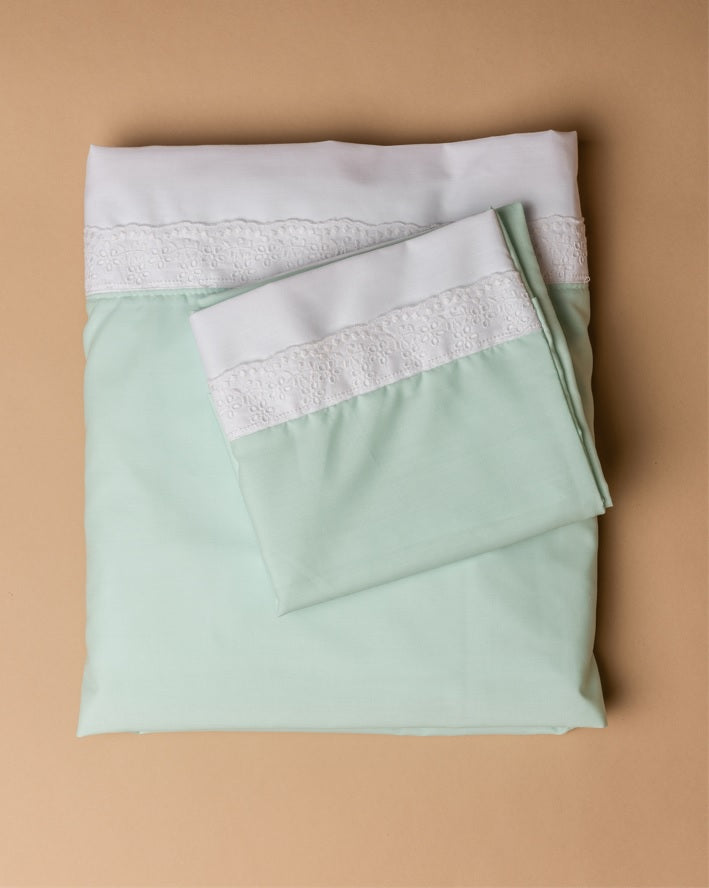 Lençóis envelope CINDERELA (algodão com bordado)