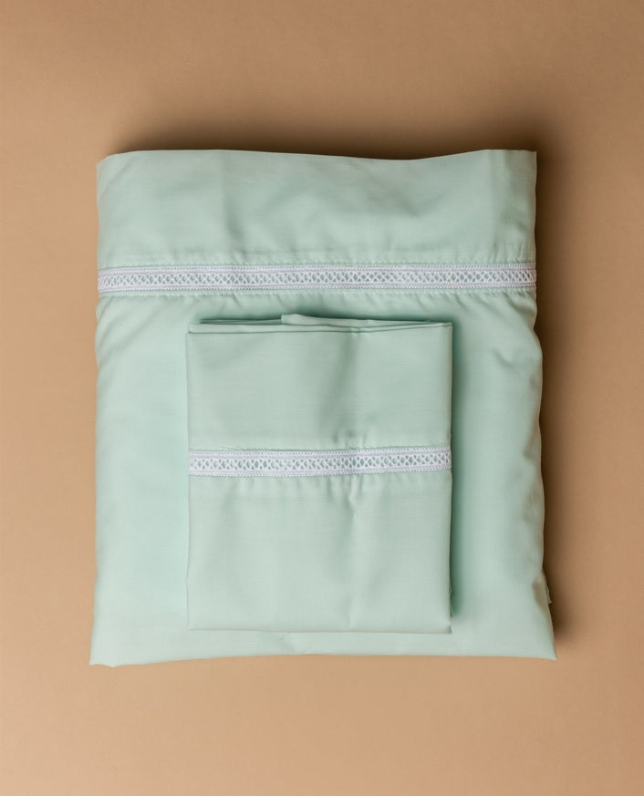 Lençóis envelope ALICE (com capa para edredon e entremeio)